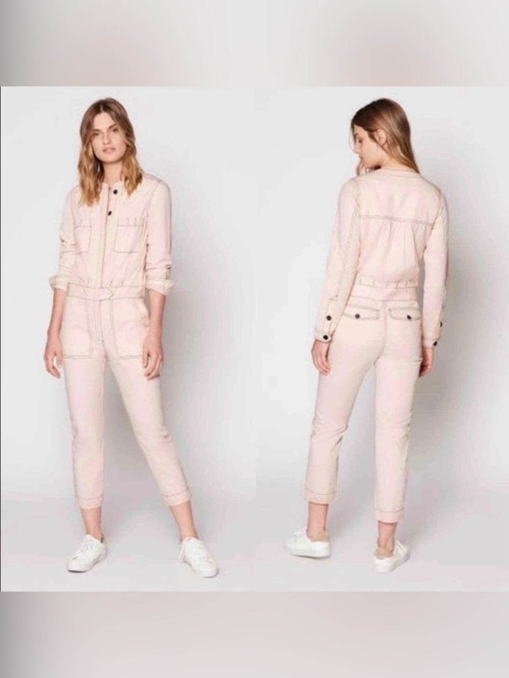 $298 NWT Joie Kikuna B Jumpsuit in Peony pink sz 0